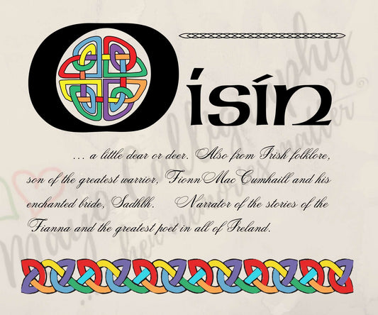 Celtic Name Print — Digital Download