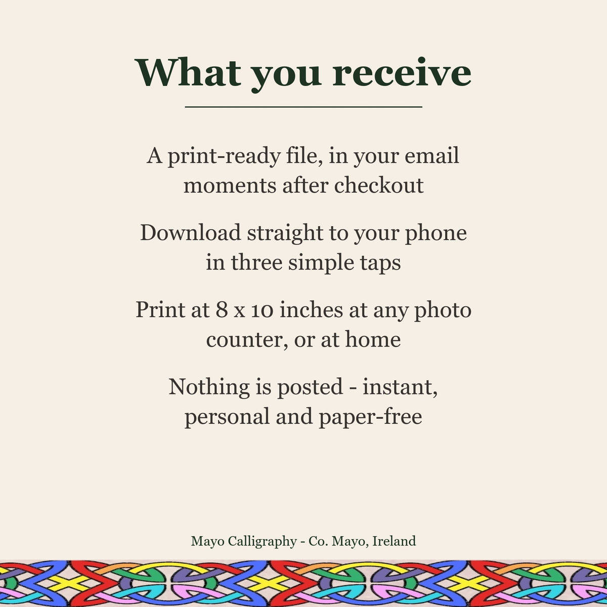What you receive with the Finnan digital download